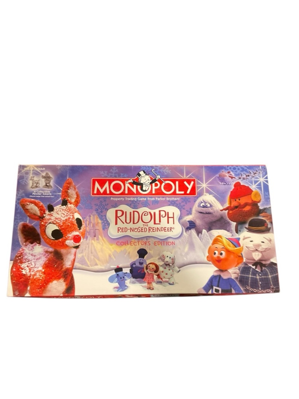 Monopoly Rudolph the Red-Nosed Reindeer Collector's Edition - Purple & Red